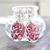 boucles oreilles fleurs séchées acier inox artisanal bruyères roses