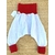 bas pantalon sarouel coton rouge et blanc fetes bayonne dax pampelune bébé coton artisanal