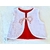 gilet réversible blanc et rouge coton bébé fetes bayonne dax pampelune artisanal