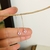 boucles oreilles chainette argent quartz rose facetté (4)