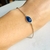 bracelet chaine argent pierre kianite bleu artisanal (5)