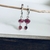 boucles oreilles argent pierre grenats artisanal france