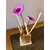 bouquet anemone violet bois flotté artisanal