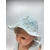 bob chapeau bébé coton été artisanal poissons bleu ciel