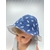 bob chapeau bébé coton été artisanal france poisson marine blanc