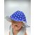 bob chapeau bébé coton été artisanal etoiles bleu blanc