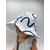 bob chapeau bébé coton été artisanal bleu blanc