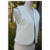 gilet réversible femme adulte laine mouton pyrénées artisanal ecru naturel double gaze créatrice france fleuri beige(7)
