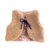 gilet bébé berger mouton pyrénées feuillages rose motif lien bleu