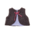 gilet mouton marron bebe gaze fleuri brique