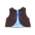 gilet mouton marron bebe gaze fleuri blanc bleu