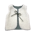 gilet mouton ecru enfant gaze vert sauge