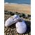 chausson bébé reversible gaze coton bambou laine uni fleuri bleu blanc (2)