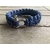 bracelet survie homme paracord inox bleu marine noir blanc