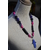 collier fatma bleu violet noir