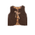 gilet berger enfant reversible laine mouton marron léopard(1)