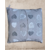coussin laine mouton pyrenees marron chocolat coeurs gris