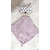 doudou artisanal certifié coton double gaze renard rose fleuri