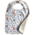 bavoir eponge bambou coton renards animaux
