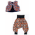 ensemble sarouel et gilet graffitti rouille