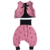 gilet eponge noire gaze rose (3)