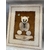 cadre ourson marron velours