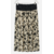 jupe viscose fleuri noir fond beige cintre