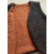 gilet réversible laine pyrénées marron rouille brodé