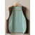 gilet laine marron dg vert eau