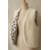 gilet laine ecru double gaze leopard