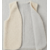 gilet long laine ecru gaze gris clair