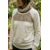sweat fleuri beige bambou