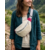 sac banane laine pyrenees beige velours rose