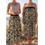 jupe longue robe bustier plage 2en1 artisanat landais france créatrice beige noir fleuri