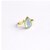 bague argent doré aiguemarine artisanale