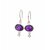 boucles amthystes zircon argent