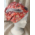 TUR18 turban bain coton bambou corail