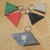 porte clef cuir triangle