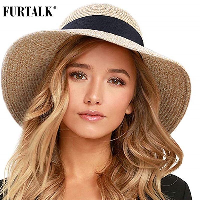 FURTALK-Chapeau-pour-femmes-style-fedora-en-paille-bords-larges-pour-se-prot-ger-des-UV