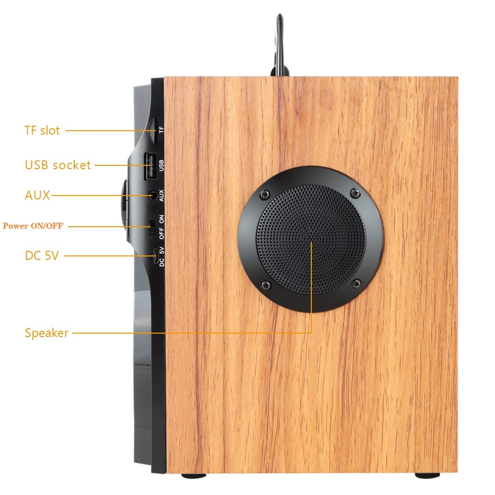 TOPROAD-haut-parleur-Bluetooth-Portable-sans-fil-st-r-o-caisson-de-basses-Support-de-colonne