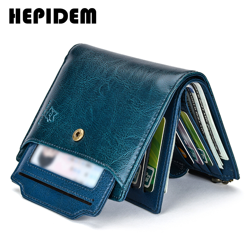 Card Holder bluzelle Porte Carte de Visite en Cuir Véritable Petit Porte-Feuille à Cartes de Crédit RFID Blocage Smart Wallet 