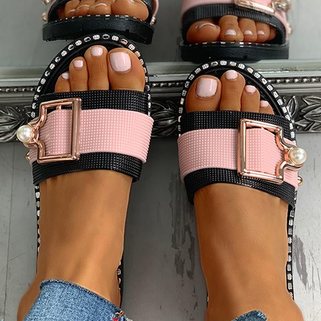 Sandales-plates-en-cristal-pour-femmes-pantoufles-de-plage-diapositives-chaussures-d-t-chaussures-d-ext