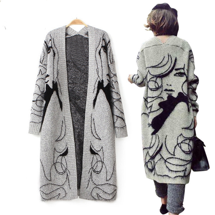 Cardigan-tricot-manches-longues-pour-femme-pull-ample-la-mode-collection-automne-hiver