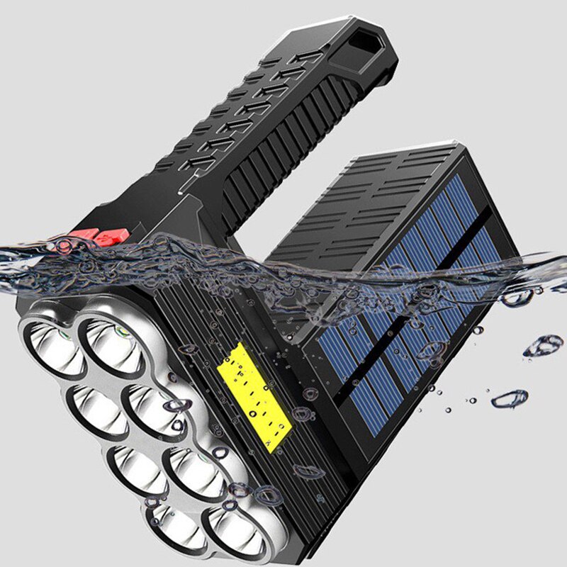 Lampe-de-poche-Led-Rechargeable-nergie-solaire-projecteur-haute-puissance-torche-Portable-multifonctionnelle-Ultra-lumineuse-pour