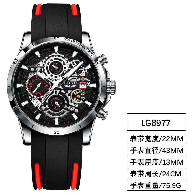 LIGE-montre-Quartz-pour-hommes-or-noir-montres-pour-hommes-Top-marque-de-luxe-chronographe-montres