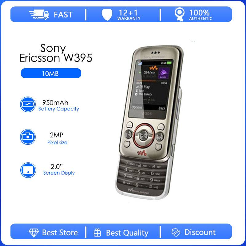 Sony-T-l-phone-portable-Ericsson-W395-remis-neuf-t-l-phone-portable-d-verrouill-d