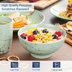 LOVEC-co-jp-Service-de-vaisselle-vert-Design-By-Gold-Splash-avec-quePlate-Cake-Plate-Bols