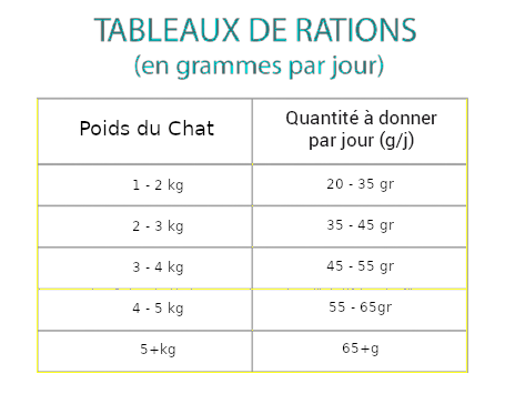 ration croquettes chat saumon