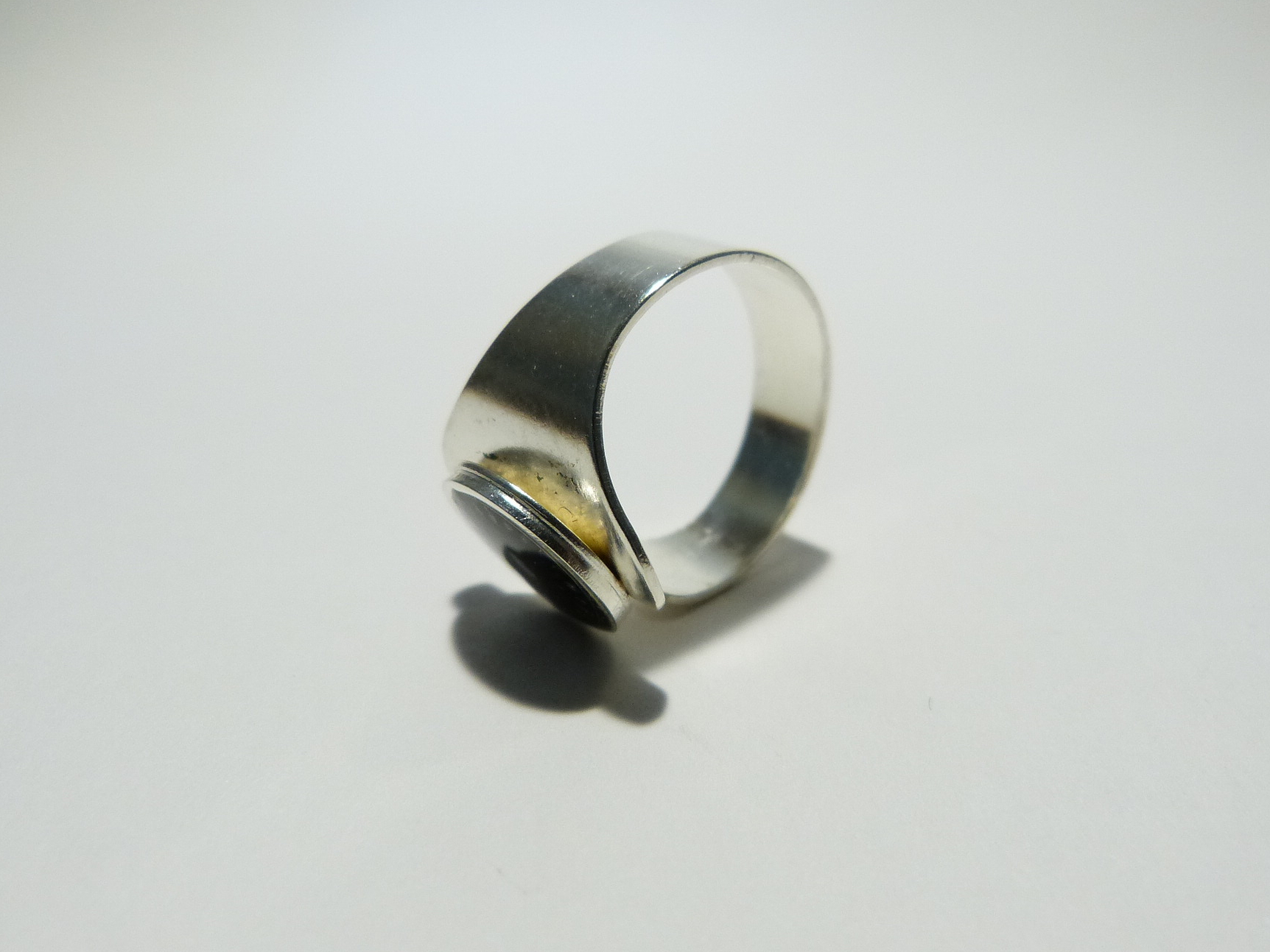 Bague mixte dentelle plaqué argent