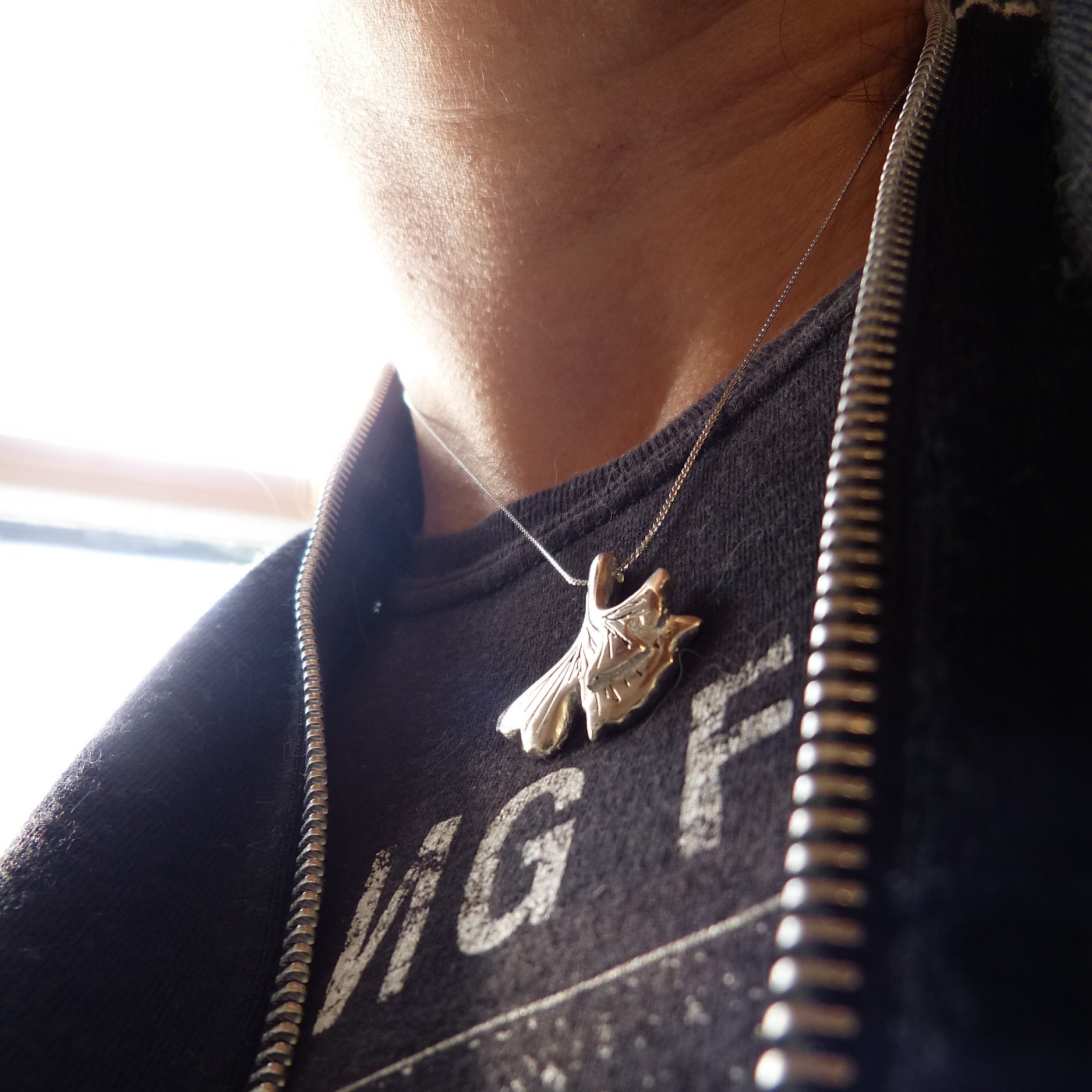 collier ginkgo or